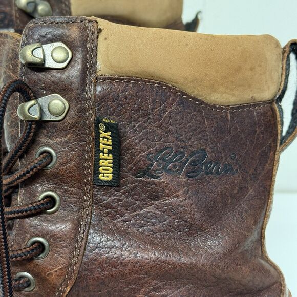 L.L. Bean Kangaroo Upland Hunter Leather Boots Gore-Tex Vibram Sole Men 9.5 GUC - Picture 5 of 12